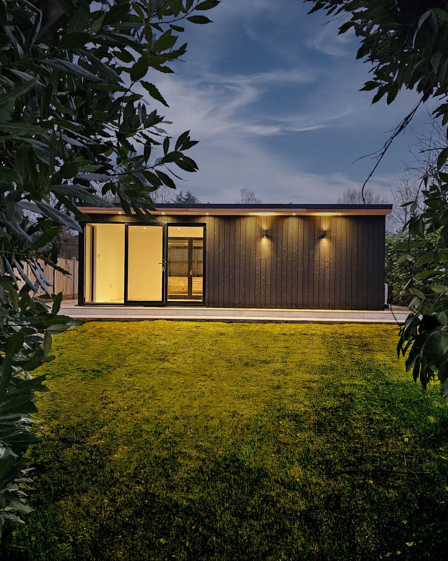 Garden room in garden setting, Surrey