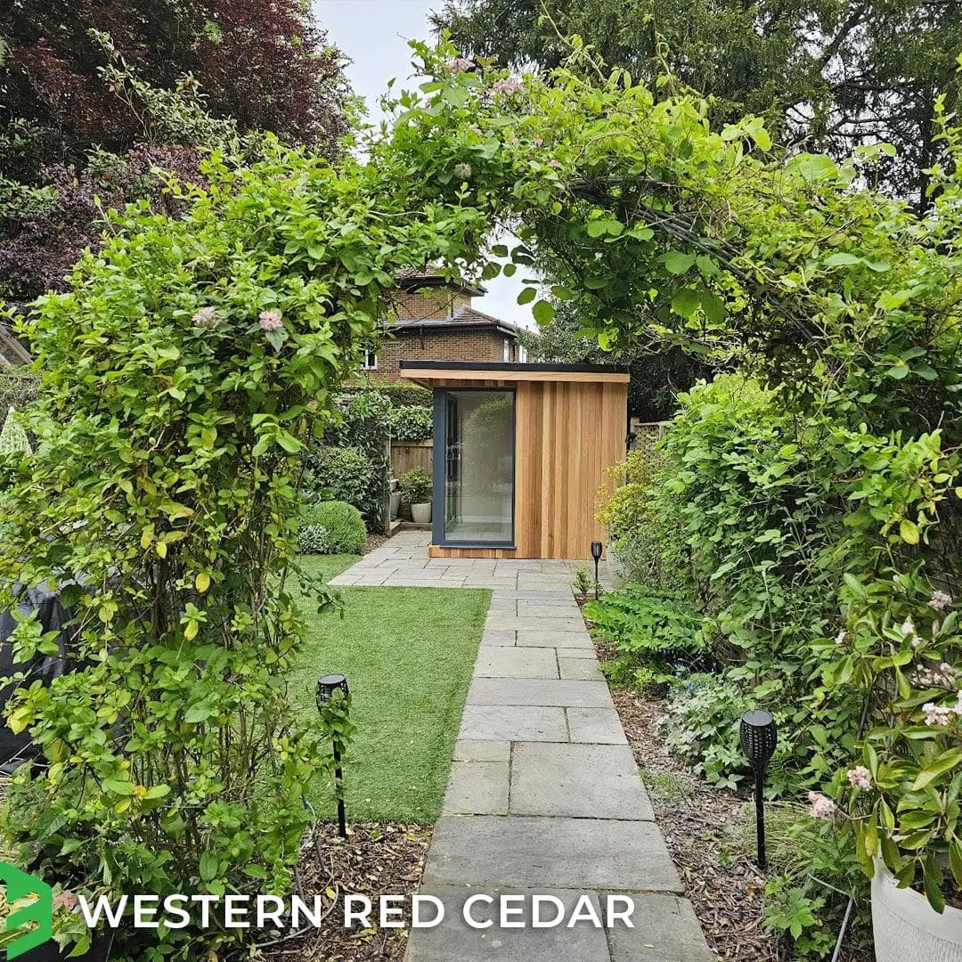 Garden room at end of garden, Surrey