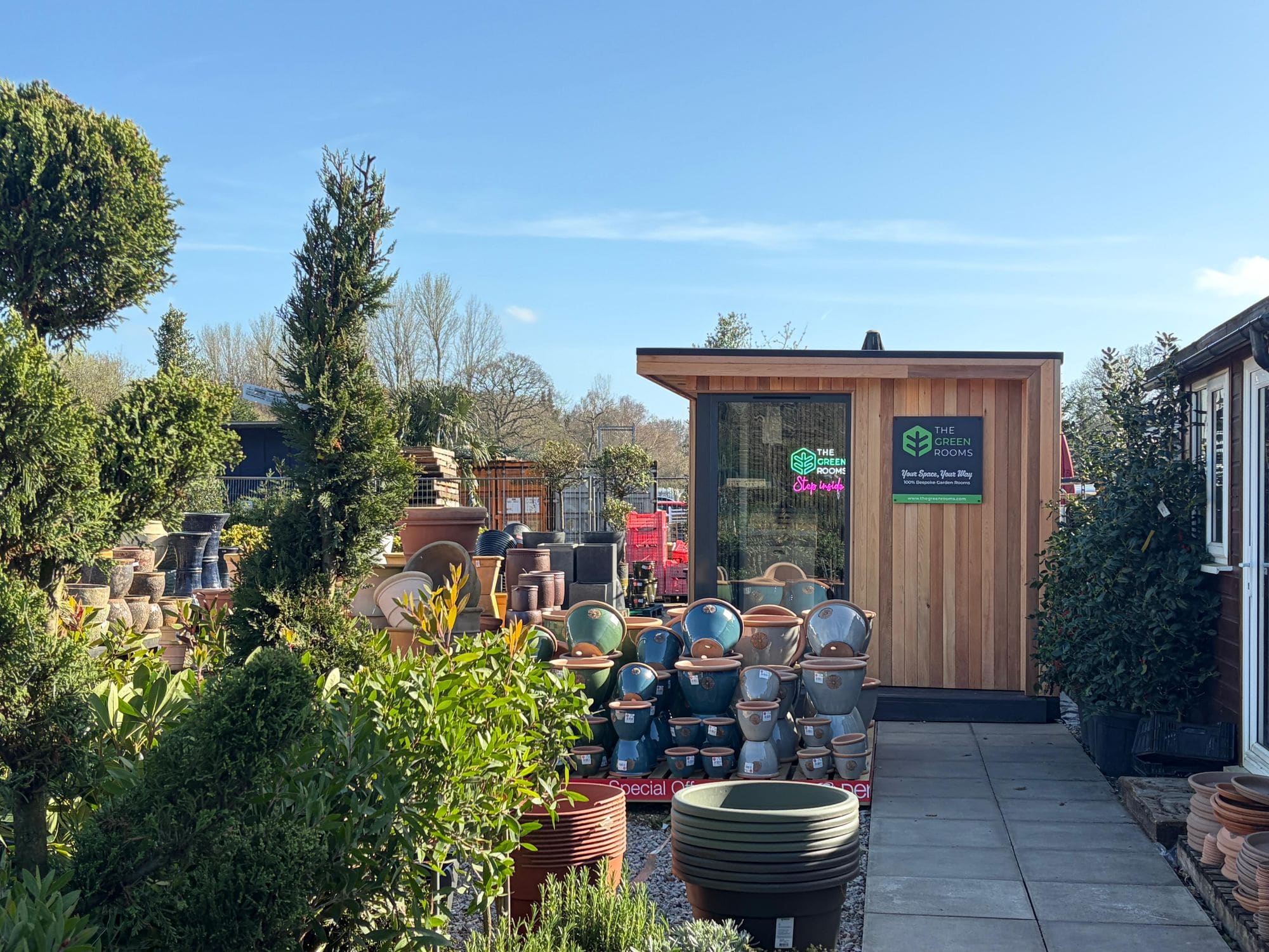 The Green Rooms showroom in Lyne, Surrey