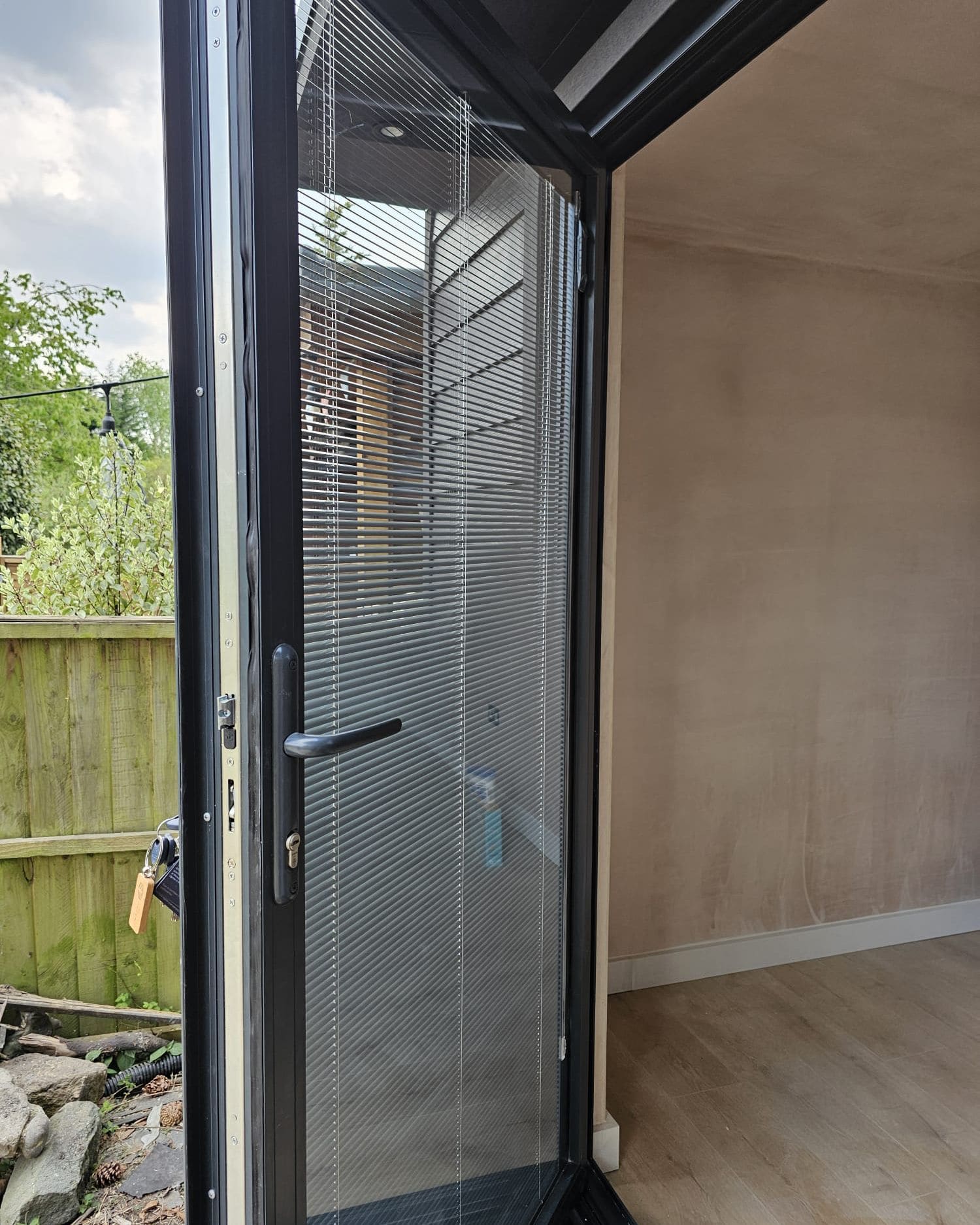 Aluminium French Doors on a garden room