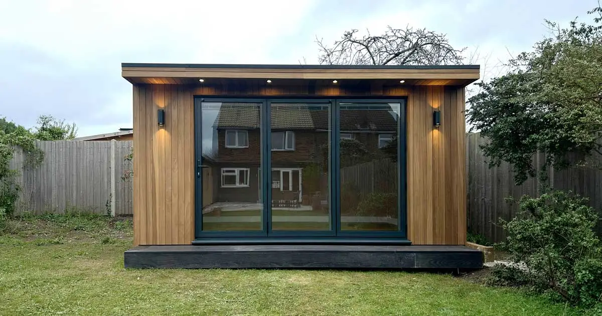 Classic garden office exterior