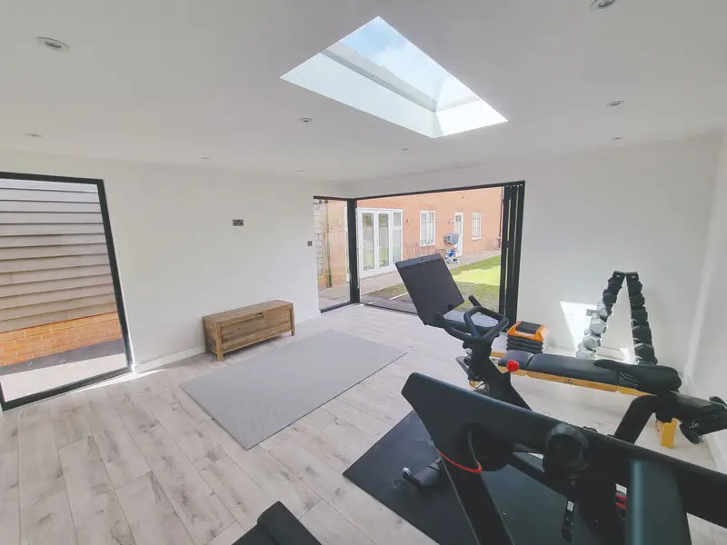 Garden gym equipment space