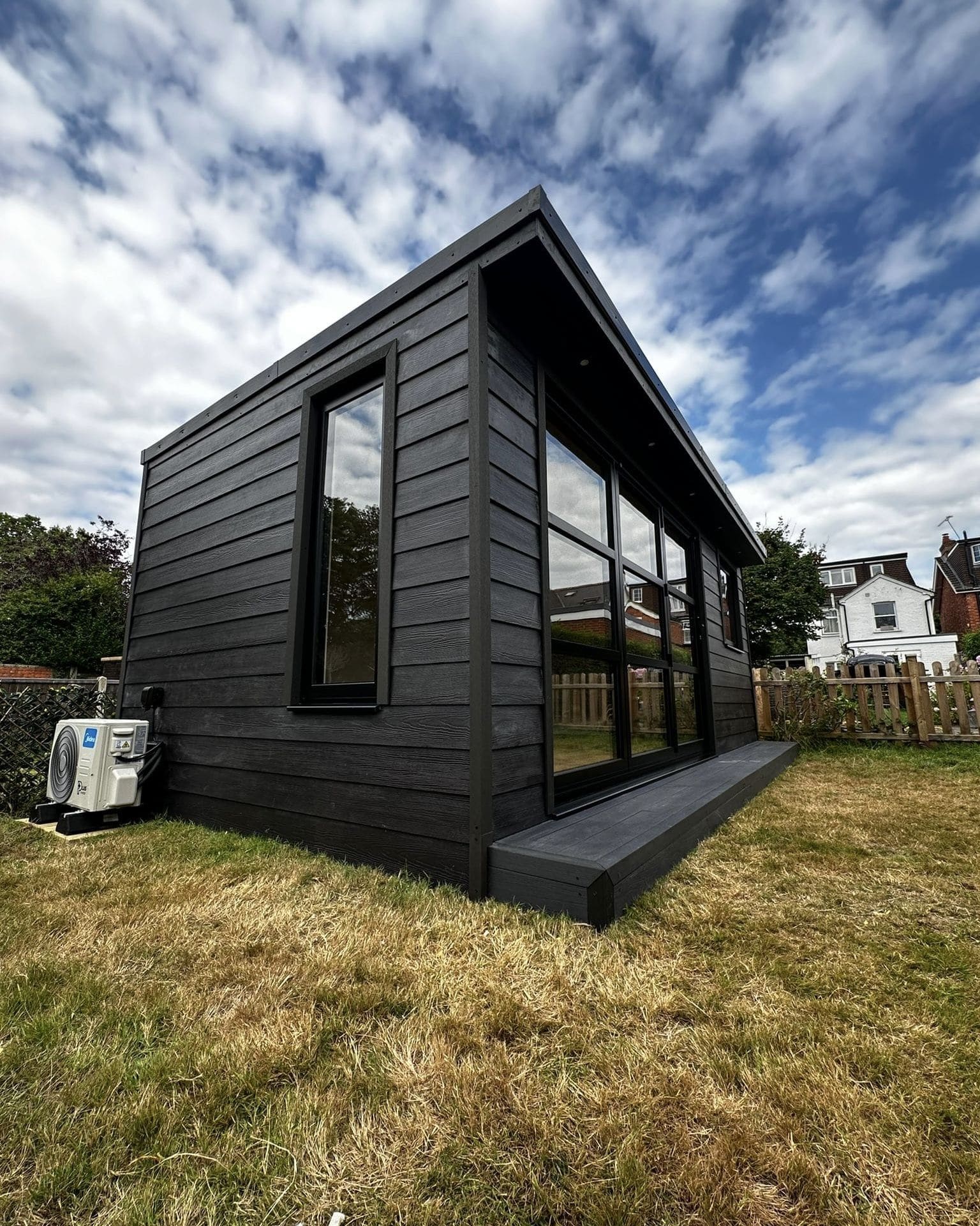 Hardie Plank cladding on a garden room