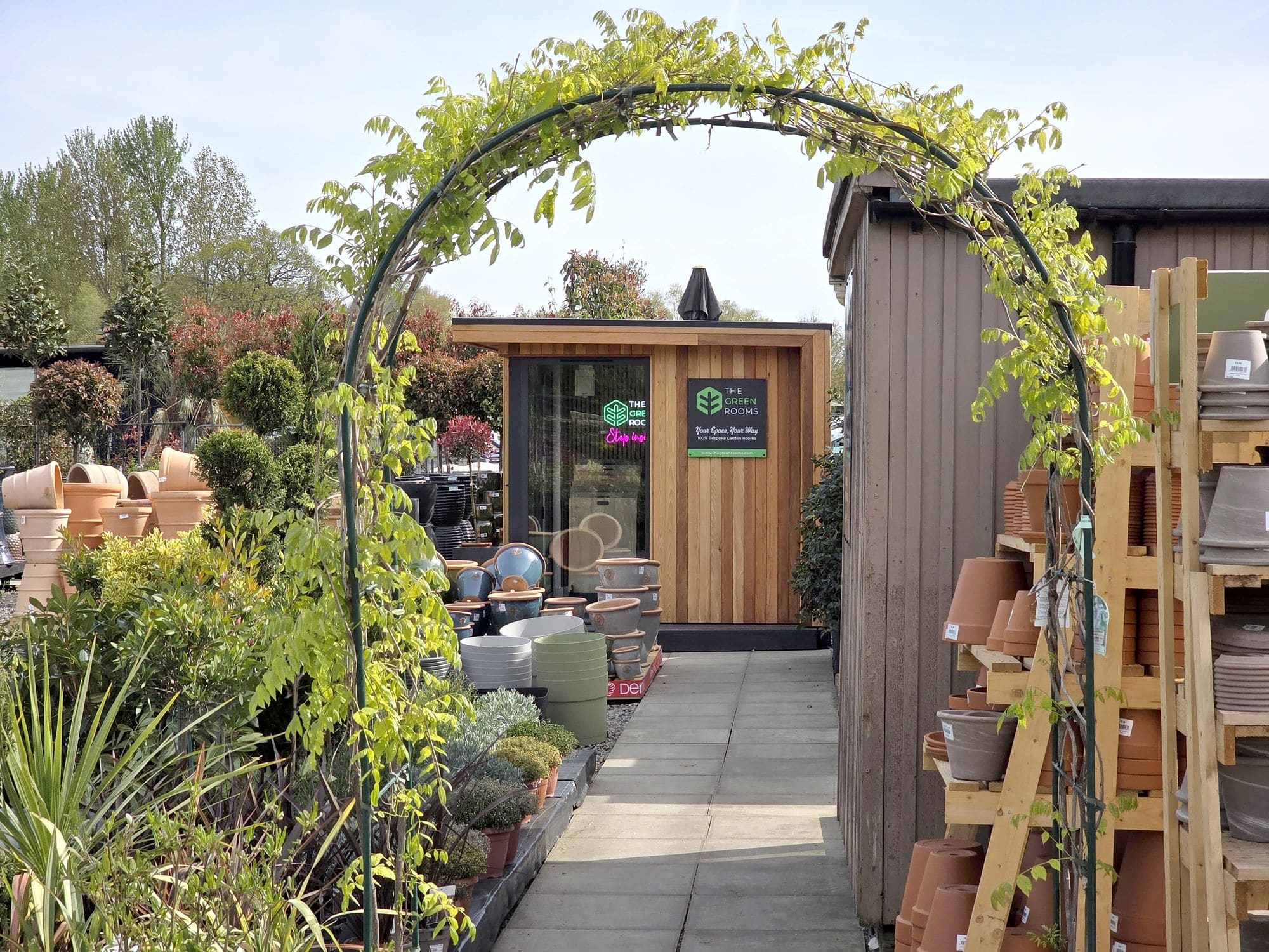 The Green Rooms showroom at The Farm Shop Lyne